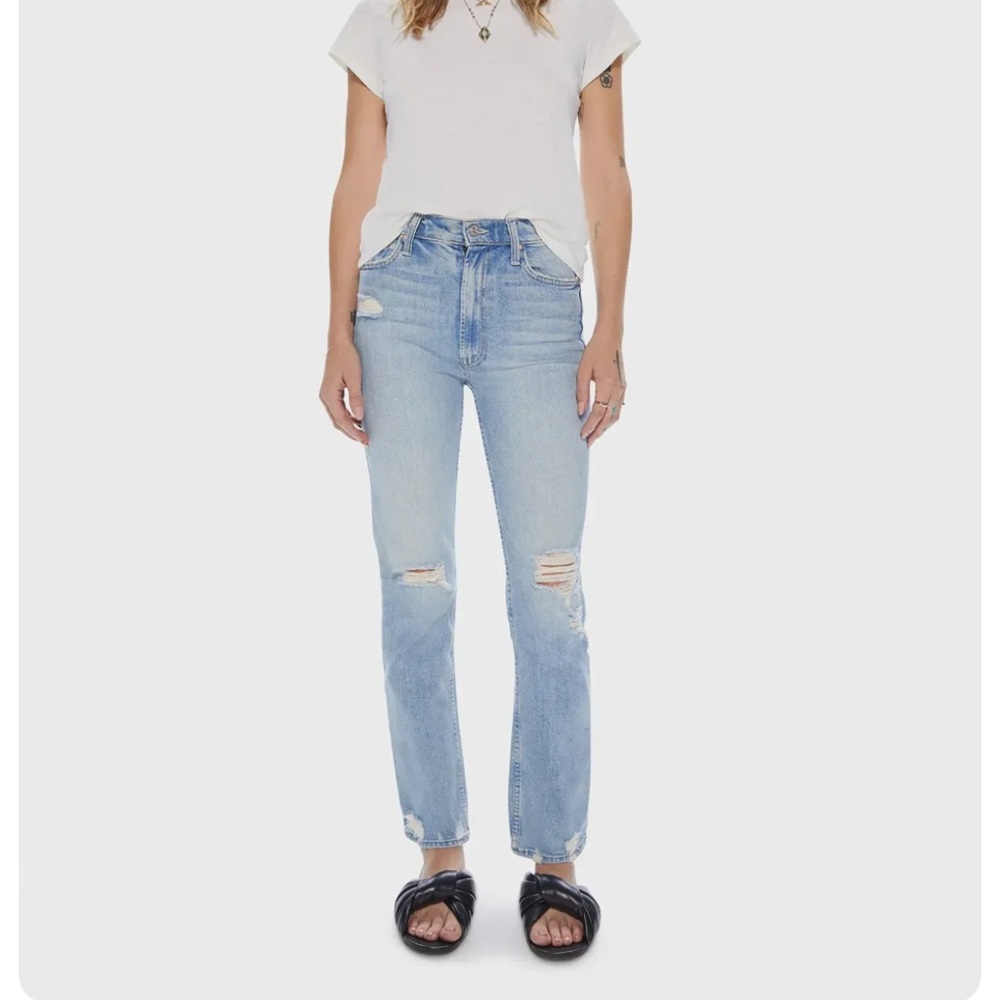 Mother Denim High Waisted Rider Skimp The Confession